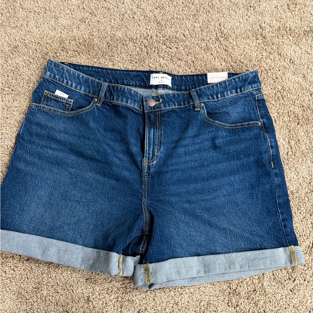 Lane Bryant Denim Blue Women's Jean Shorts